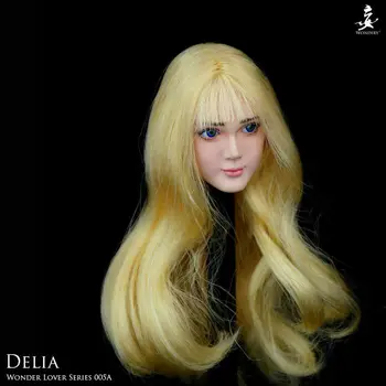 På lager 1/6 skala WONDERY Elsker Serien WLS005 1/6 Loli Elia flytter øjne hvid blonde hår hoved forme F 12 