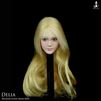 På lager 1/6 skala WONDERY Elsker Serien WLS005 1/6 Loli Elia flytter øjne hvid blonde hår hoved forme F 12 