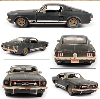 1:24 1967 FORD Mustang GT Gamle Vintage Diecast Model Bil Legetøj til Gave