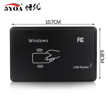 5YOA 13.56 Mhz RFID-Læser 14443A Nærhed Smart IC-Kort USB Sensor Læser Access Control Card Reader