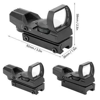 Marotui 11/20 mm Skinne Mount Riffelsigte Jagt Optik Holografiske Red Dot Sight Reflex 4 Sigtemiddel Taktiske Pistol Tilbehør
