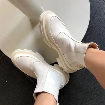 DORATASIA Nye Ankomst Luksus Brand Designer Efteråret Platform Støvler Med Hæle Støvler Kvinder, slip-on Kjole Ankel Sko Kvinde