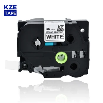 36mm TzeS261 Sort på Hvidt Lamineret Label Tape stærk selvklæbende etiket tape Tze-S261 Tze S261 tze s261 tze-s261 for P-touch PT