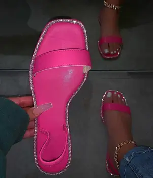 Neon Sommeren Udskrivning Lyse Kvinder 2020 Sandaler Udendørs Flip Flop Casual Sandaler Flade Strand Tøfler, Non-slip Varigt Hjem Dias