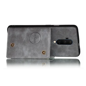 Haissky Multi Card Wallet Case for Oneplus 7 7T Pro Flip Læder stødsikkert Kort Lomme på Bagsiden Til Oneplus 7T 7 Pro