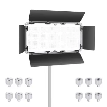 Neewer Professionelle LED Video Lys ladeport for Neewer 960 LED-Lys-Panel, robust Metal Konstruktion (Kun Barndoors i prisen)
