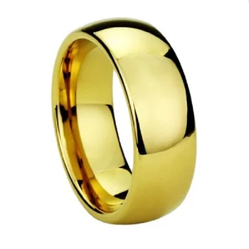 8mm Wolframcarbid Ringe til Mænd i Guld Unikke Brud Brudgom forlovelsesringe Hot Salg i Brasilien russiske Fuld Størrelse 4 til 15