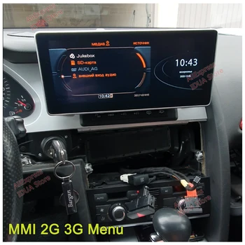 Android 10 4+64 8 kernen For Audi A6 C6 4F 2004~2011 MMI 2G-3G-Car Multimedia-afspiller, GPS-Navigation, Stereo trådløse carplay