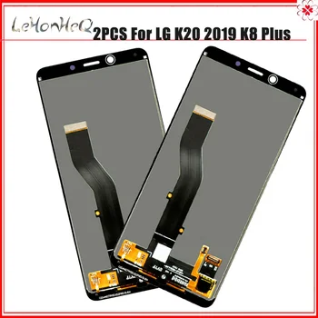 2 Stk Masse Oprindelige Ramme Lcd-for Lg K20 2019 Lcd-Skærm Touch screen Digitizer til Lg K8 Plus Lm-x120 Lmx120emw Skærm