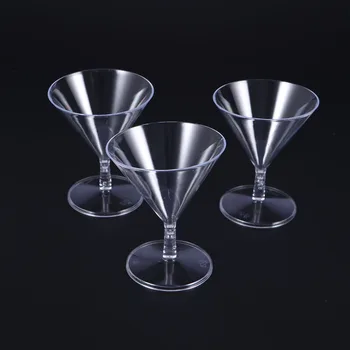 24pcs 60ML Crystal Brudsikkert Disponibel Martini Briller Drikke Champagne Cocktail Whisky Glas Whiskey Cup Party Bar
