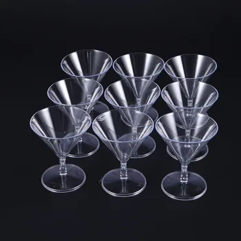 24pcs 60ML Crystal Brudsikkert Disponibel Martini Briller Drikke Champagne Cocktail Whisky Glas Whiskey Cup Party Bar