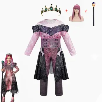 Dronning Audrey Evie Kostumer Piger Halloween Kostumer Til Kvinder Sjove Part, Kids Audrey Efterkommere 3 Mal Cosplay Fantasia Kostume
