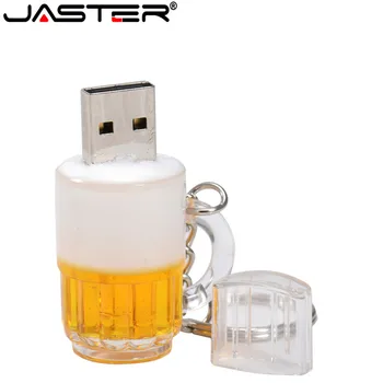JASTER kølig Øl krus stil usb2.0 4GB 8GB 16GB pen-drev, USB-Flash-Drev kreative 32GB Pendrive