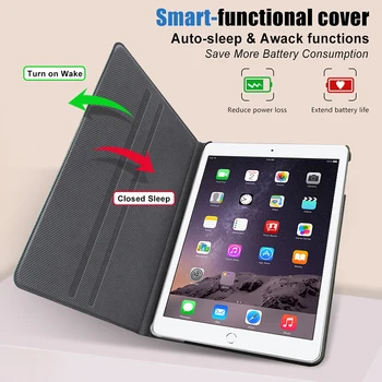 PU Læder iPad Mini etui Til iPad Mini 1 2 3 Smart Sag Tablet Cover Funda iPad A1432/A1454/A1455/A1489/A1490/A1491/A1599/A1600