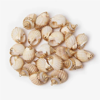 27 Stilarter 5pcs Naturlige Shell Vedhæng Conch Shell Charms Vedhæng Til DIY-øreringe halskæde Smykker at Gøre at finde Tilbehør gave