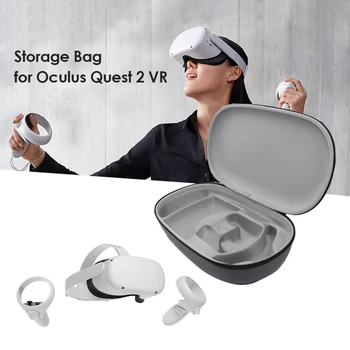 Ny Bærbar VR Headset Controller EVA Hard-Shell bæretaske, der er Vandtæt, Støvtæt Rejser Opbevaring Sag for Oculus Quest 2 VR