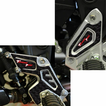 3D Motorcykel Tilbehør fodtrin Foden hvile pigge pedal Mærkat For Yamaha Tenere 700 tenere Pad Beskyttelse Mærkat Mærkat
