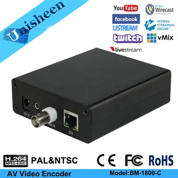 H. 264 Analog BNC CVBS RCA Video Encoder IPTV Encoder HDMI Video Encoder youtube ip-rtmp video encoder live streaming