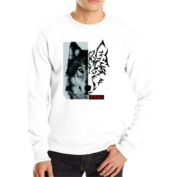 Wolf hættetrøjer fede dyr sweatshirt billige salg hoodie mænd mode wolf streetwear kølige forår/efterår hoodie blød bomuld hoody