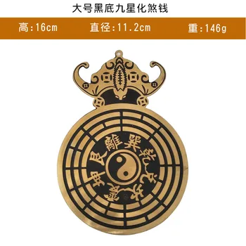Vintage Heldig Fengshui Kinesiske Bagua Spejl Taoistisk Talisman Energy Hjem Dekoration Ornament