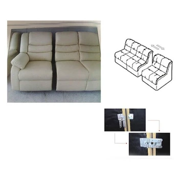 2 Pakker af Snit Sofa-Stik, Metal Snit Sofa Møbler Stik Sofaen Klemme Tværsnits-Stik til Glidende Sofa