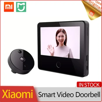 Xiaomi Mijia Video Dør Telefon Intercom Smart Cat Eye Trådløs Video Dørklokken med Kamera MonitorHome Sikkerhed AI Face/ PIR