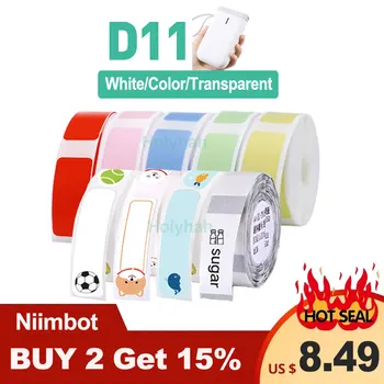 Niimbot D11 Mini-Label printer papir Udskrivning af Label Vandtæt Anti-Olie Pris Label Ren Farve ridsefast Mærkat Mærkat