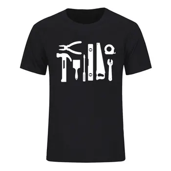 Ny Plan Hersker Hammer, Skruetrækker, Skruenøgle print T-Shirt Sommer Bomuld kortærmet Tee Overdele