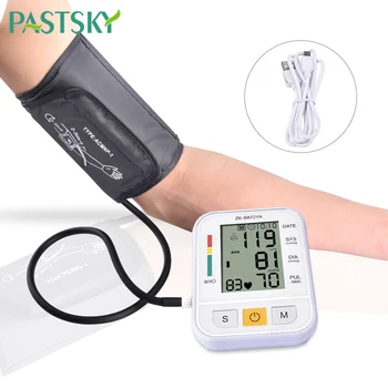Digital Blood Pressure Monitor Øverste Arm-Tonometeret Bærbare blodtryk meter Automatisk Blodtryksmaaler pulsometer