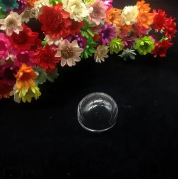 100pcs 15mm engros klare tomme glas halvt hætteglas, der ønsker flaske glas dække kloden boble diy håndværk, smykker, vedhæng tilbehør