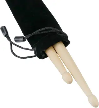 14 Pakninger 5A Naturlige Trommestikker Professionel Tromme Sticks Wood Tip Trommestikker musikinstrumenter 7Pairs Maple med Vandtæt Taske
