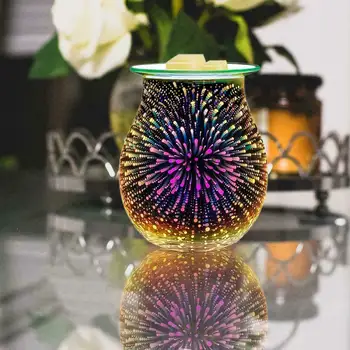 Nye Aroma El-Voks, der Smelter Røgelse Brænder 3D Touch Fyrværkeri Lampe Nat Lys Tærte Aromaterapi Diffuser Voks Varmere