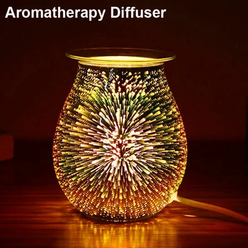 Nye Aroma El-Voks, der Smelter Røgelse Brænder 3D Touch Fyrværkeri Lampe Nat Lys Tærte Aromaterapi Diffuser Voks Varmere