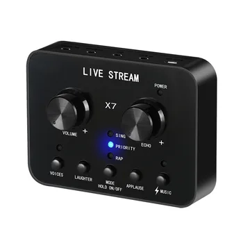 Lyd Eksterne Webcast Streamer Lyd-Kort, USB-lydkort, Headset Mikrofon for Spjæt Live-Show, som blev sendt Telefon, Computer PC