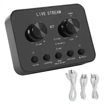 Lyd Eksterne Webcast Streamer Lyd-Kort, USB-lydkort, Headset Mikrofon for Spjæt Live-Show, som blev sendt Telefon, Computer PC