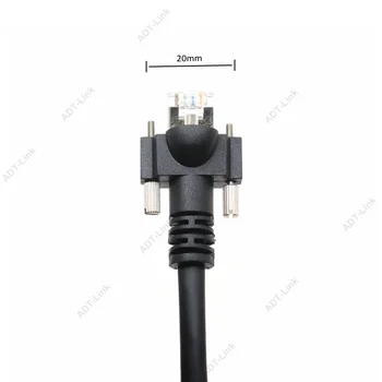 GIGE Gigabit Ethernet-Kabel Med Skruer til Montering af Lås Industrielle Digital Kamera machinevision-video Kabler med RJ45 8P8C PoE