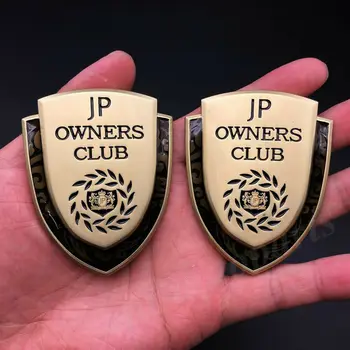 2x 3D Metal VIP Club Luxury DAD JP Car Window Trunk Emblem Badge Decal Sticker