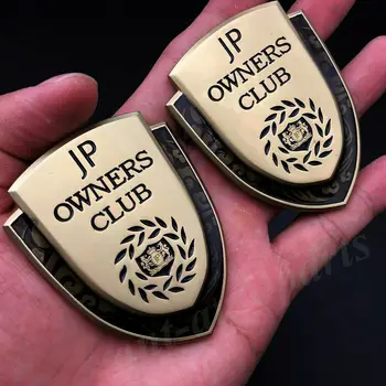 2x 3D Metal VIP Club Luxury DAD JP Car Window Trunk Emblem Badge Decal Sticker