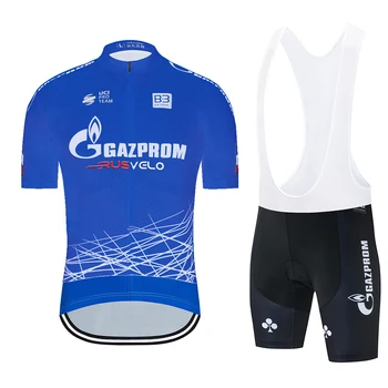 Seneste 2020 Gazprom Team Cykling Tøj Sommer Trøje Herre Bib Gel Shorts, Der Passer Pro Cykel Jersey Sport Ropa Ciclismo