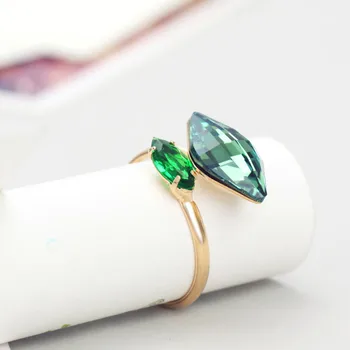 Neoglory Østrigske Krystal Justerbar Finger Charme Ringe Mode Gaver Piger Fødselsdag Tilpassede Mor Smykker 2020 Nye JS9 K-r