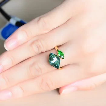 Neoglory Østrigske Krystal Justerbar Finger Charme Ringe Mode Gaver Piger Fødselsdag Tilpassede Mor Smykker 2020 Nye JS9 K-r