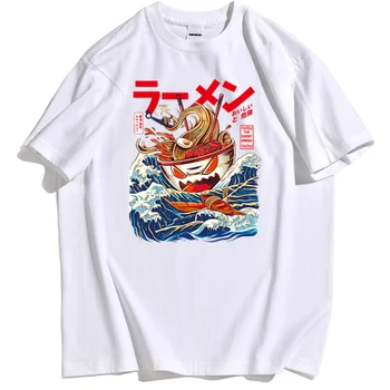 Japansk Street Food T-Shirt Herre Lækker Ramen Mønster, Tøj, T-Shirt, For Man Fashion Brand Tynd Sektion Mand, T-Shirts