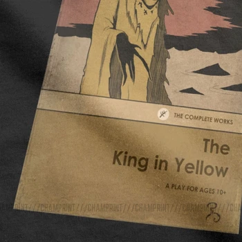 Mænd Kongen I Gult Call Of Cthulhu T-Shirt Lovecraft Necronomicon Besætning Hals Korte Ærmer Toppe Bomuld t-Shirts T-Shirt 4X 5X