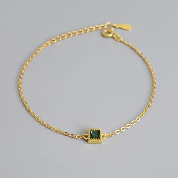 Silvology Grønne Zircon Armbånd til Kvinder 925 Sterling Sølv Elegant Lys Luksus Kvindelige Armbånd Mode Smykker Gave