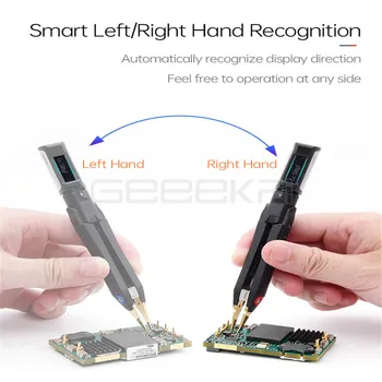 GeeekPi DT71 Mini Digital Pincet Smart SMD Tester Bærbare LCR-Meteret Diode, Modstand Kondensator Checker
