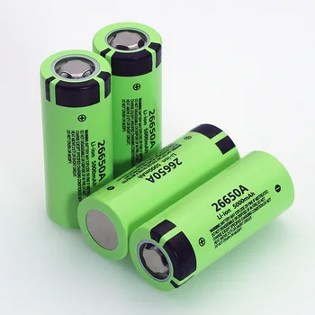 1-6stk VariCore 26650A Li-ion-Batteri 3,7 V 5000mA Genopladelige batterier Udledningen 20A Power batteri til lommelygte, E-værktøjer