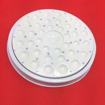 1PC Dental Lab Limning Composite Selvklæbende Porcelæn Blanding Vanding Pladen Våd Skuffe 36 Slot Keramiske Paletten