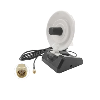 2.4GHz Antenna 10dbi RP SMA Male Connector 2.4G WiFi antenne 2.4G 10DB Indoor Parabolic WiFi antenna Dish Style Directional