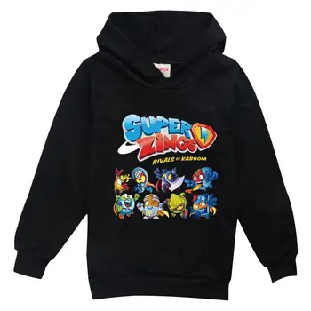 Kids-Super Zings Trøjer Fleece Varm Barn Superzings Sweatshirt Piger Drenge Afslappet Sportstøj Streewear Baby Pullover, Jakker