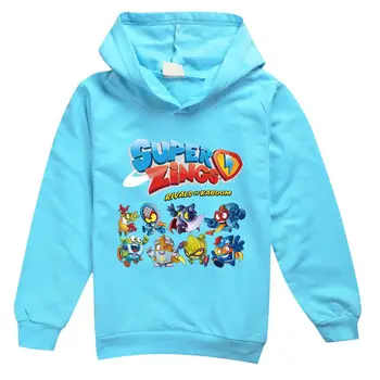Kids-Super Zings Trøjer Fleece Varm Barn Superzings Sweatshirt Piger Drenge Afslappet Sportstøj Streewear Baby Pullover, Jakker